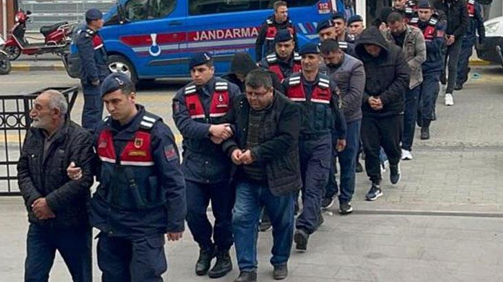 Manisa ve İzmir'deki suç örgütü operasyonunda 25 tutuklama