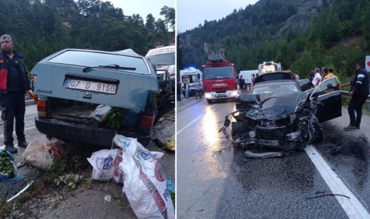 Isparta-Antalya karayolunda zincirleme kaza: 1 ölü, 4 yaralı