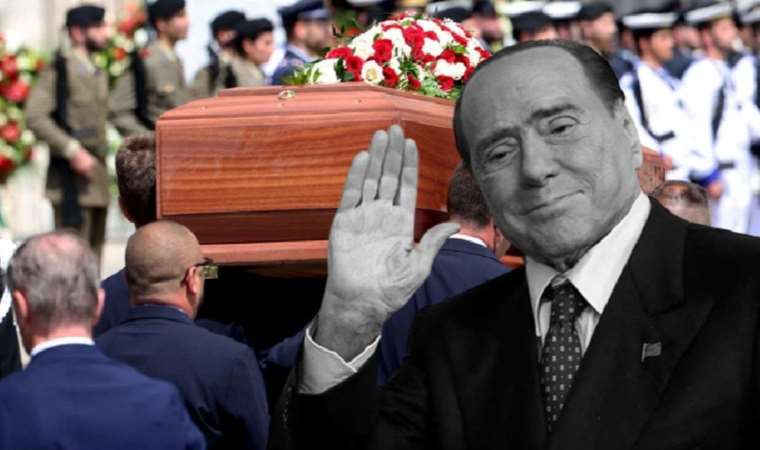 Berlusconi son yolculuğuna uğurlandı