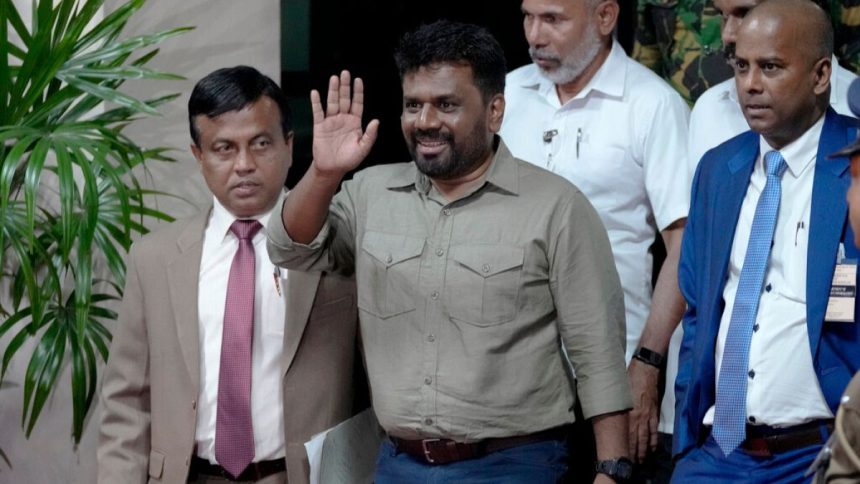 Sri Lanka swears in left-wing Anura Kumara Dissanayake as president