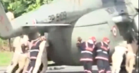 Cumhurbaşkanı’nın helikopteri kurumamış çimentoya indi, saplandı kaldı cumhurbaskaninin-helikopteri-kurumamis-cimentoya-indi-saplandi-kaldi-M6E2Pknn.jpg