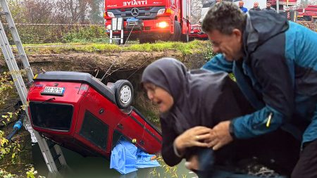 Bartın’da dereye devrilen arabada iki kişi boğularak öldü