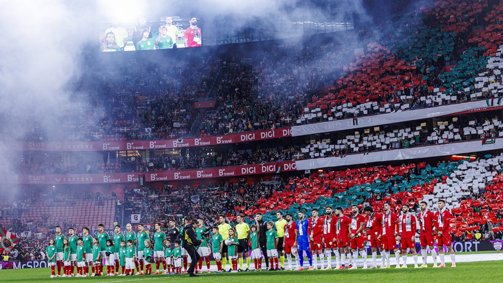 Filistin ve Bask milli takımları dostluk için sahaya çıktı