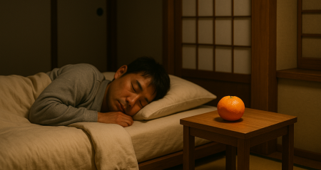 Japonlar yastığının yanına mandalina koymadan uyumuyor