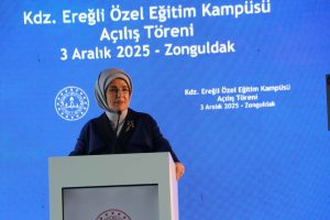 Emine Erdoğan, Karadeniz Ereğli’de özel eğitim kampüsünün açılışına katıldı