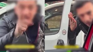 Trafik magandası gözaltına alındı