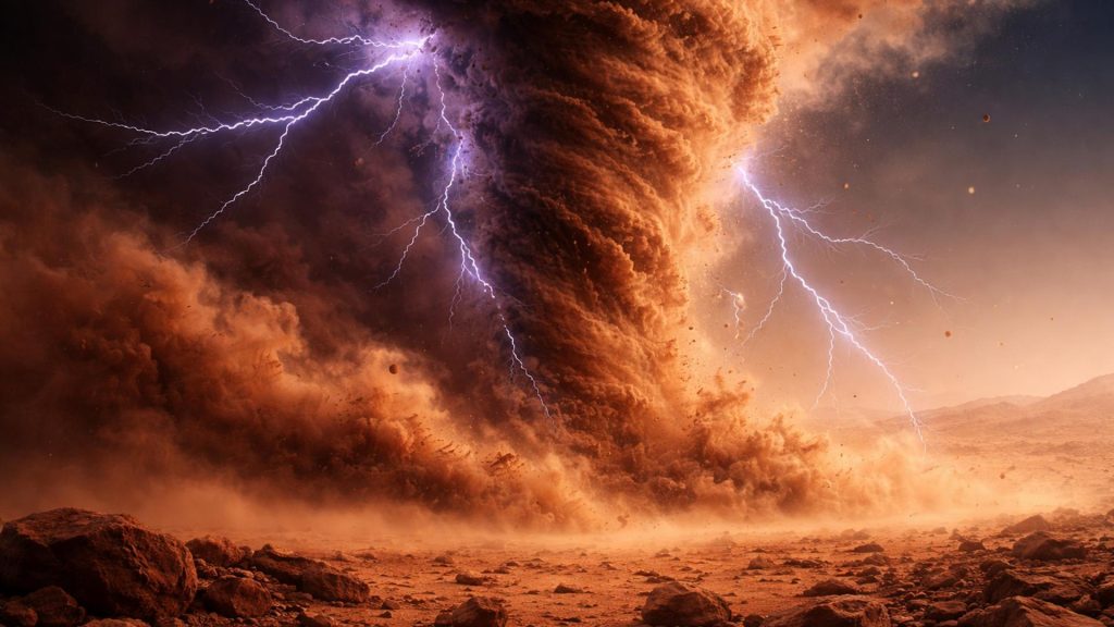 Bilim insanları Mars’ta elektrik üreten toz fırtınaları keşfetti