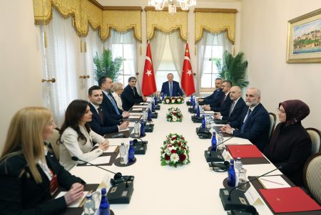 Cumhurbaşkanı Erdoğan, Balkan ülkelerinin dışişleri bakanlarını kabul etti