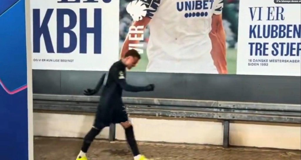 Maçtaki görüntüsü olay oldu