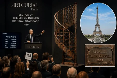 Piece Removed from Eiffel Tower Sold for Record Price