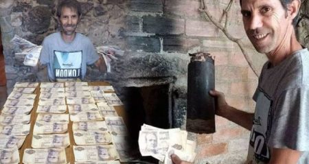 Yeni aldığı evinin duvarından 2,5 milyon lira çıktı