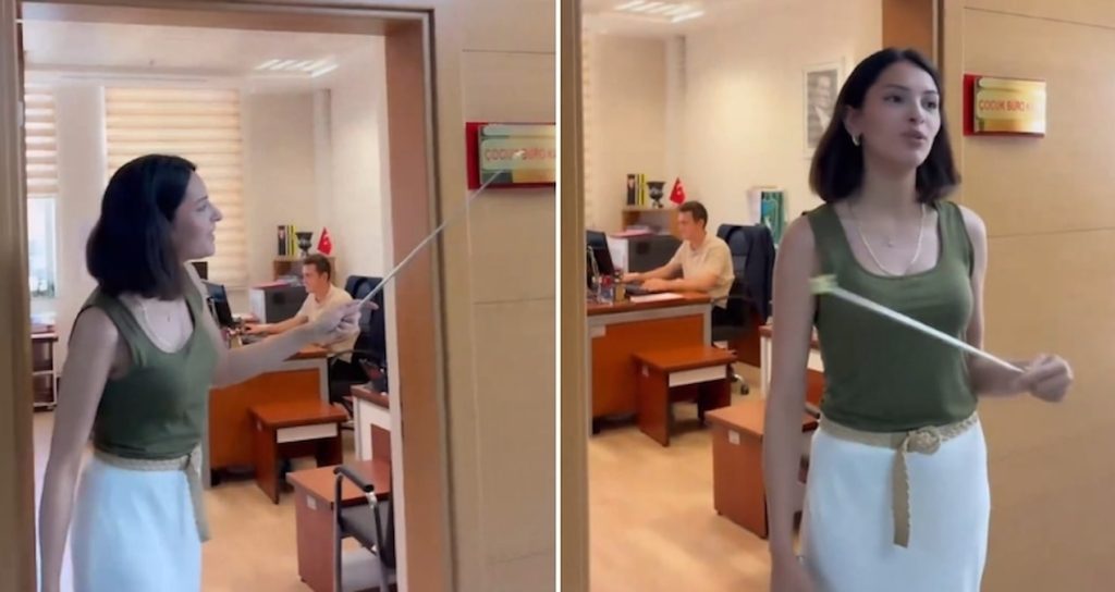 Adliyedeki videoları tepki çeken personele soruşturma