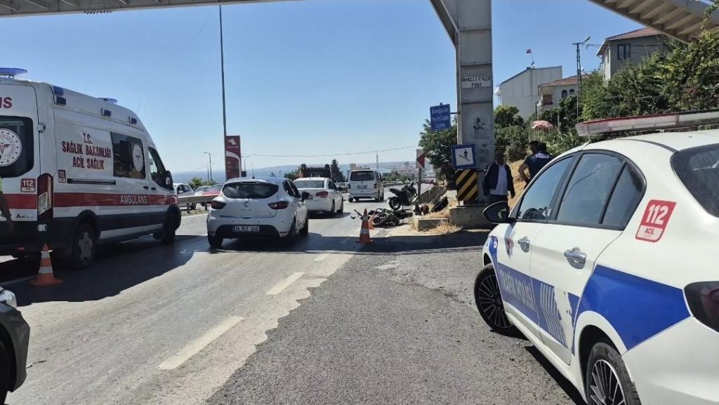 Büyükçekmece’de otomobille çarpışan motosikletin sürücüsü öldü