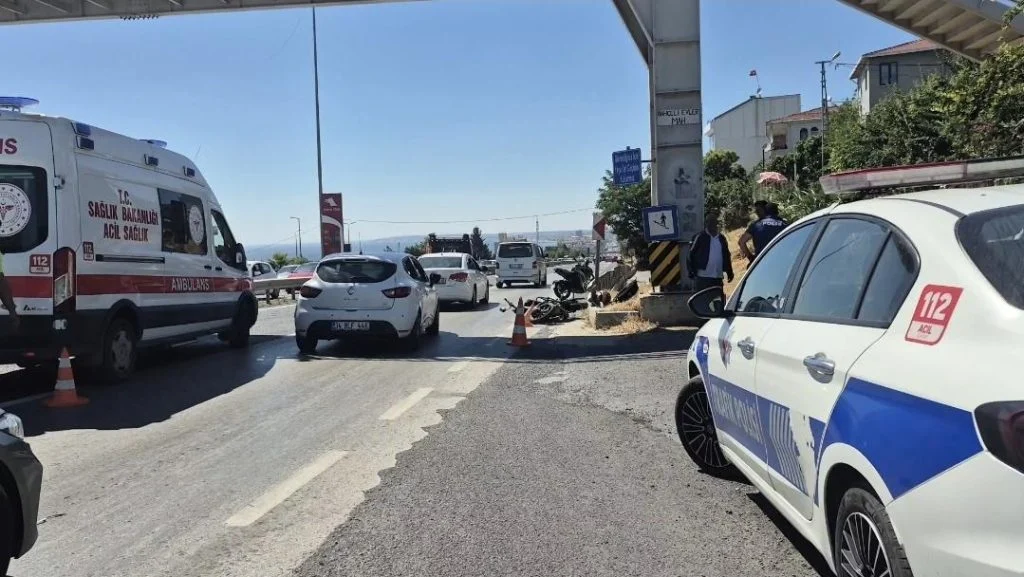 Büyükçekmece’de otomobille çarpışan motosikletin sürücüsü öldü