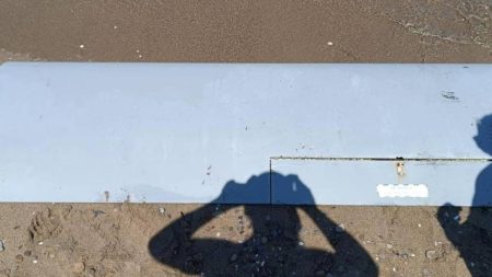 Sakarya’da sahile dron parçası vurdu