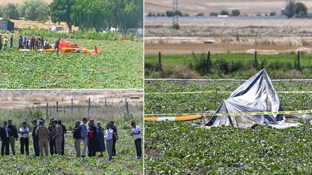 Ankara’da eğitim helikopteri düştü Ankara’da eğitim helikopteri düştü
