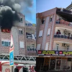 Antalya’da apartmanda çıkan yangında 5 kişi dumandan etkilendi