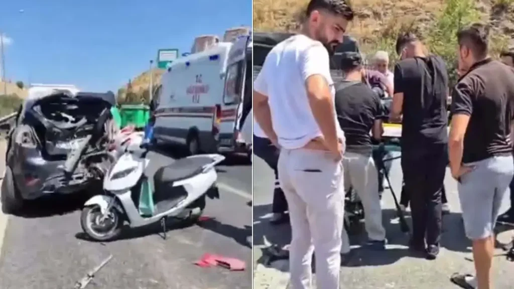 Arızalanan otomobile çarpan motosikletin sürücüsü öldü Arızalanan otomobile çarpan motosikletin sürücüsü öldü