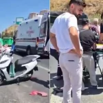 Arızalanan otomobile çarpan motosikletin sürücüsü öldü