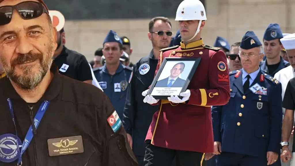 Helikopter kazasında hayatını kaybeden pilota acı veda Helikopter kazasında hayatını kaybeden pilota acı veda